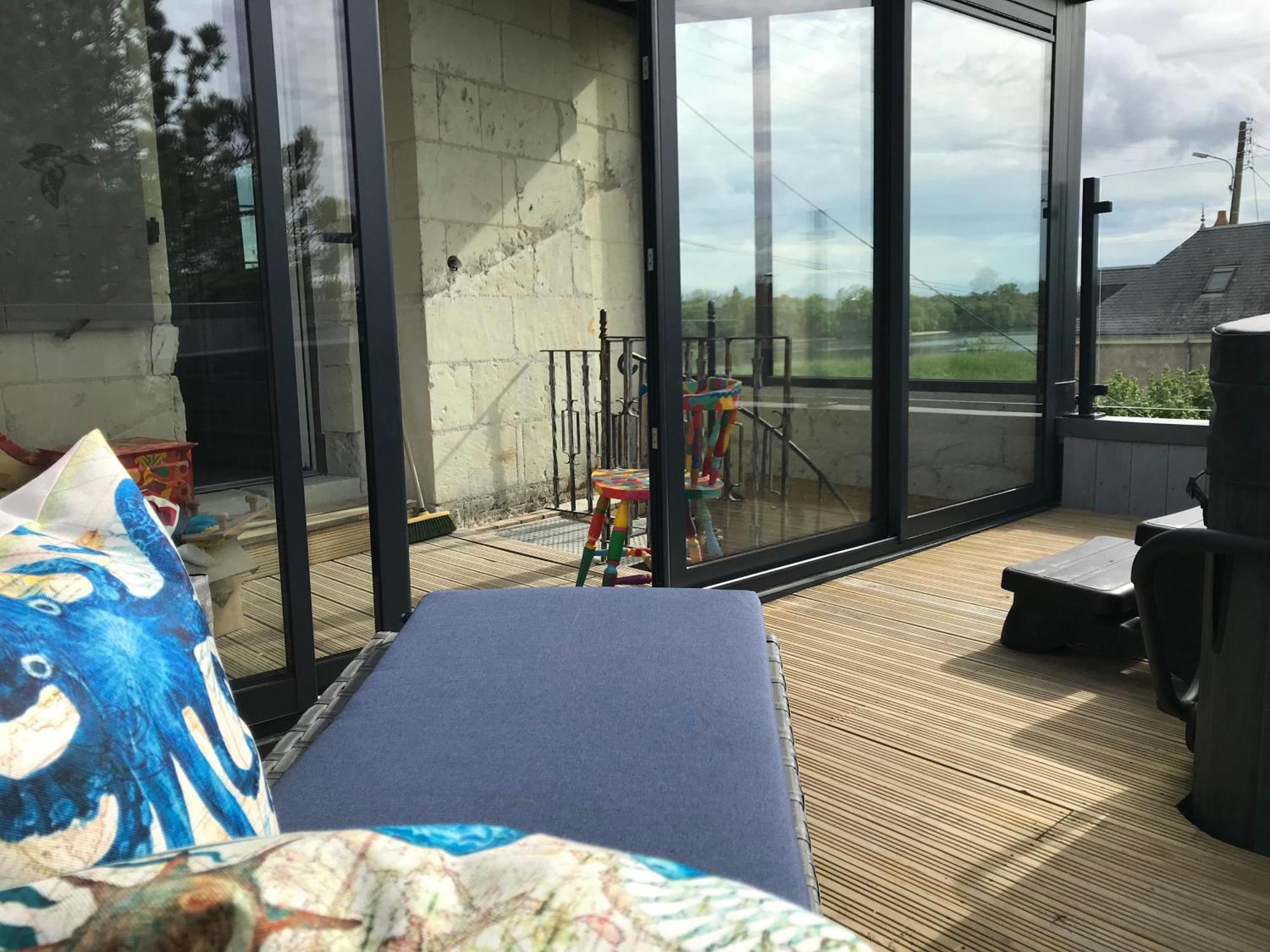 Jacuzzi Et Vue Sur Loire - Maison D'Hotes L'Odyssee La Chapelle-sur-Loire Kültér fotó